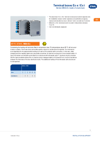 Thumbnail of document Data Sheet - MBA-EX E/I Series Terminal Boxes